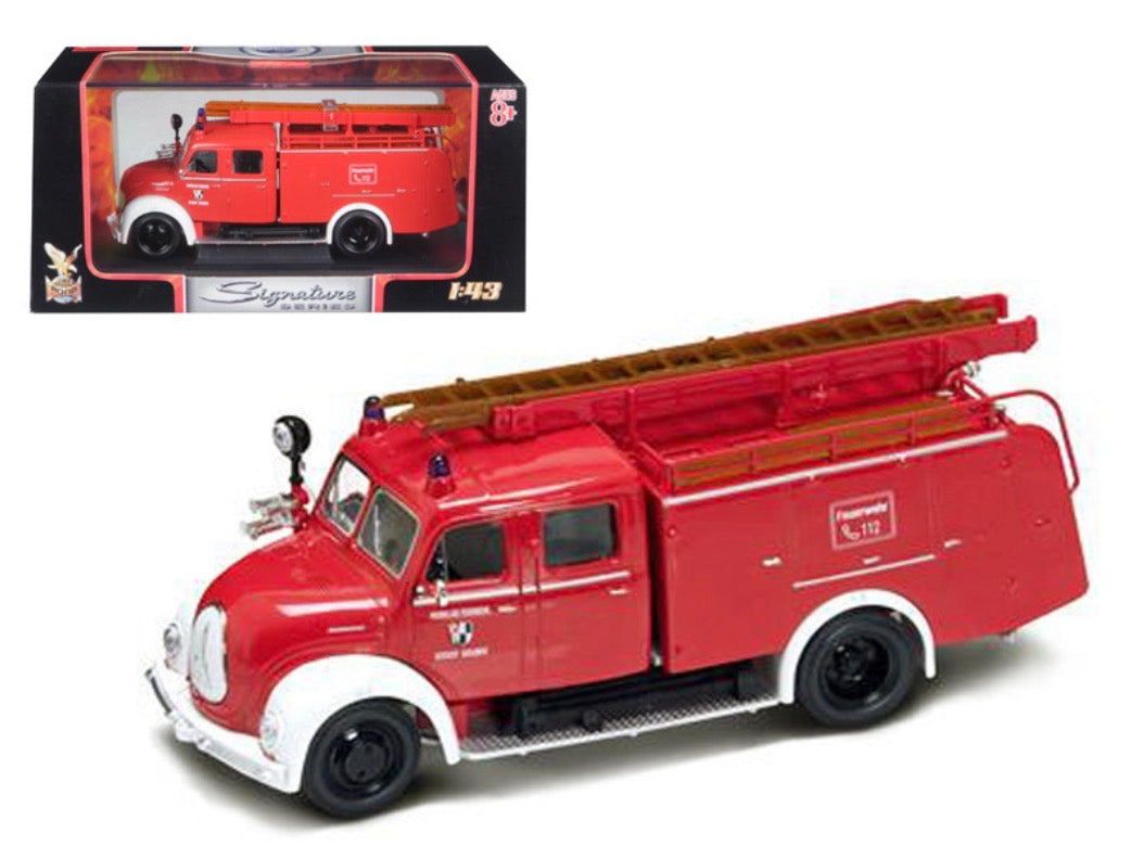 1961 Magirus Deutz Mercur TLF-16 Red/White 1/43 Diecast Model Car