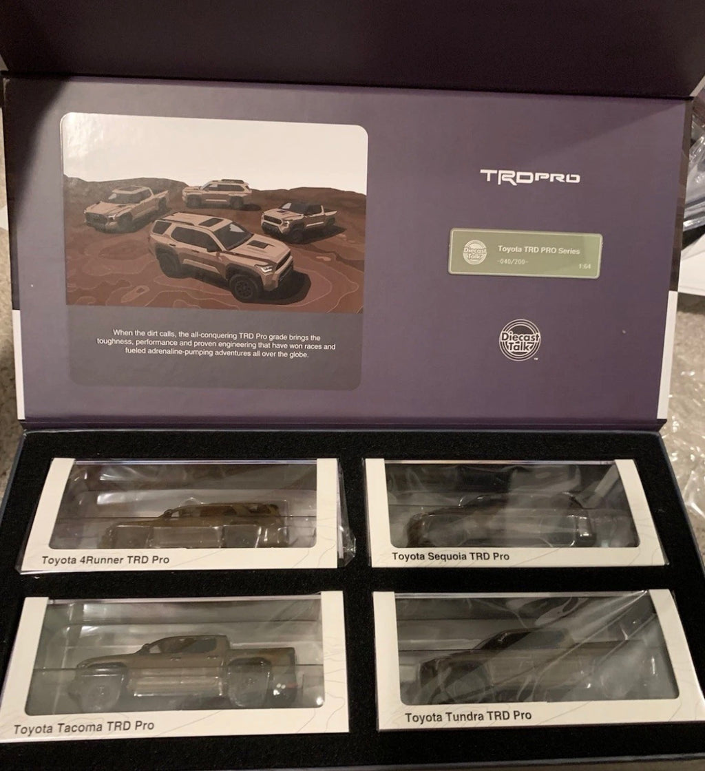 Toyota TRD PRO Mudbath 4 Car Set Limited Edition to 200 pieces Worldwide 1/64 Diecast Model Cars by GCD