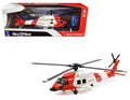 Sikorsky HH-60J Jayhawk Helicopter Red and White "United States Coast Guard" "Sky Pilot" Series 1/60 Diecast Model by New Ray